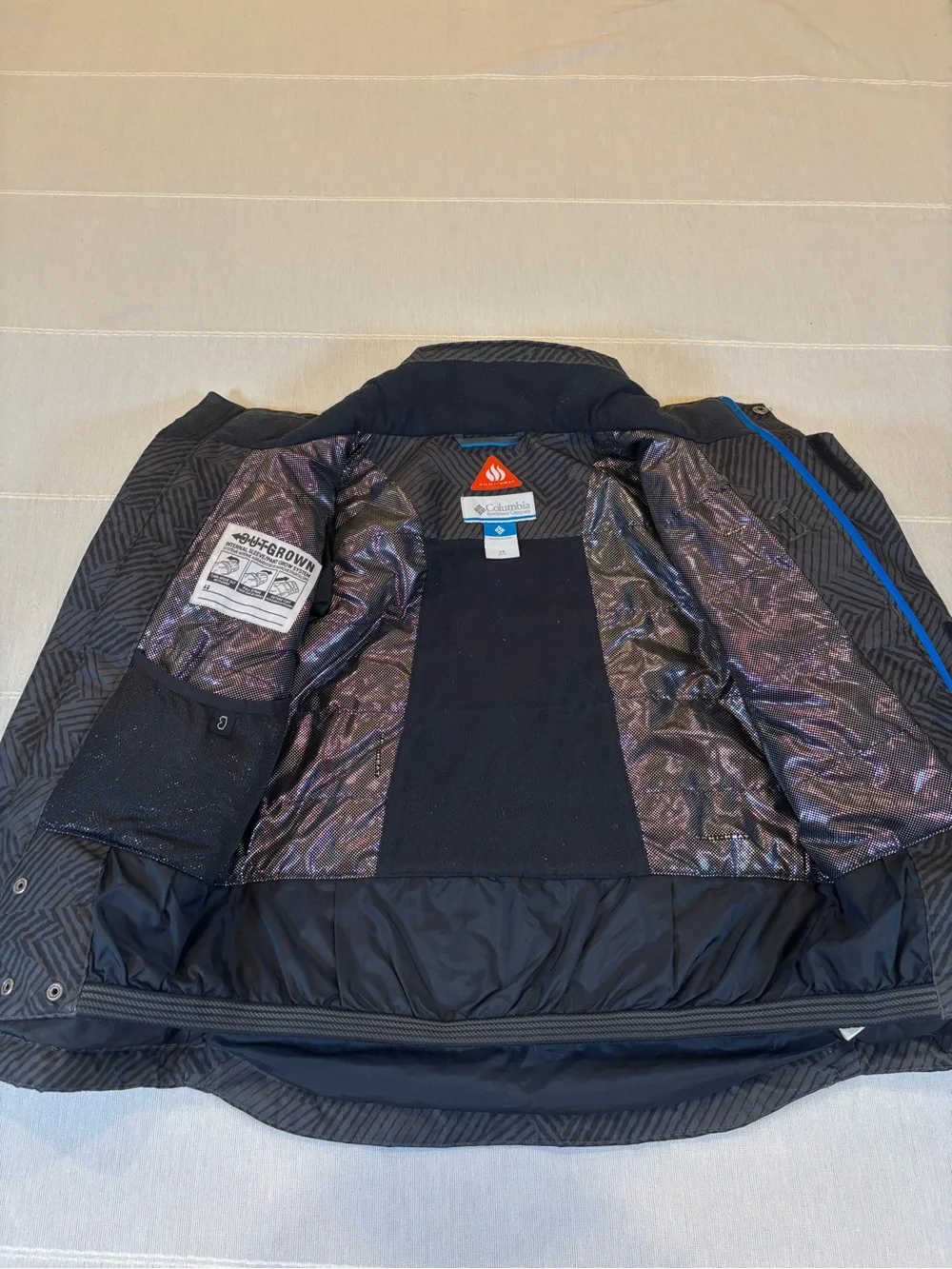Columbia Kids 2T Outgrown Interchange Winter Jacket Omni-Tech Black Gray